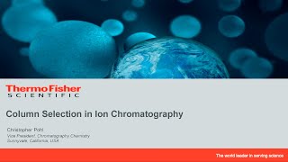 Column Selection in Ion Chromatography [upl. by Dorcas]