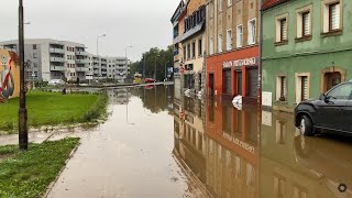 Jelenia Góra  Bóbr i zalane ulice [upl. by Peta]