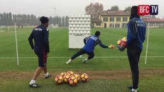 Allenamento dei portieri in preparazione di BFCEmpoli [upl. by Oijimer24]