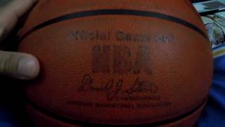 UPDATE 1 RARE HOW TO BREAKIN OFFICIAL LEATHER INDOOR NBA GAME BALL [upl. by Eednam863]