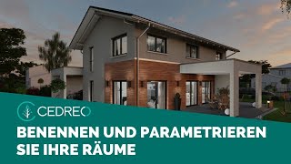 Tutorial Wie bearbeitet man einen Raum in Cedreo [upl. by Annerahs598]