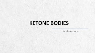 Biochemistry  ketone bodies البديل الاول للسكر [upl. by Iphlgenia]