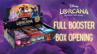 Disney Lorcana Opening our first ever First Chapter Booster Box [upl. by Nalliuq851]