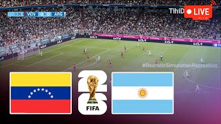 VENEZUELA vs ARGENTINA Eliminatorias Sudamericanas 2024 Partido Completo Simulación y Predicción [upl. by Ahsekan]