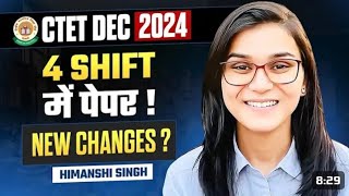 CTET DEC 2024 PRE admit cards outNORMALISATION2 DAYS SHIFTS DISCUSSION by Himanshi Mam viralvideo [upl. by Laurent]