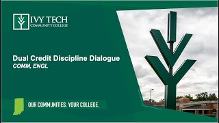 Dual Credit Discipline Dialogue Fall 2024  COMM ENGL [upl. by Zeiler]