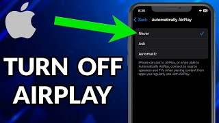 How To Turn Off AirPlay On iPhone [upl. by Syla]