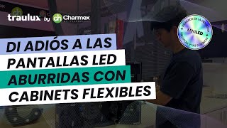 Di ADIÓS a las pantallas LED aburridas con los cabinets FLEXIBLES Traulux TRent FLEX [upl. by Ramas]