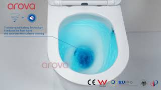 Back to wall Tornado Rimless Toilet Arova Melbourne [upl. by Ahsaele]