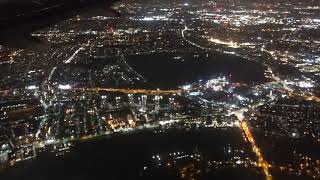 Flying Over London at Night  BOAC 747  Tuesday  08 October 2019 [upl. by Norreht97]