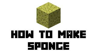 Minecraft How to Make Sponge shorts minecraft minecraftshorts [upl. by Aeli]