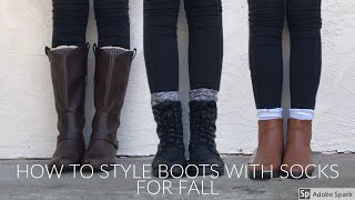 HOW TO STYLE FALL SOCKS amp BOOTS  JENN PAGE [upl. by Healy]