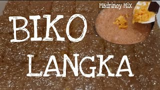 BIKO LANGKA BIKO RECIPEHOW TO COOK BIKO BIKO LANGKA RECIPE MALAGKIT [upl. by Hassadah]