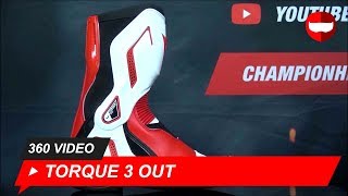 Dainese Torque 3 Out Boots BlackWhiteLava Red  ChampionHelmetscom [upl. by Nimajneb47]