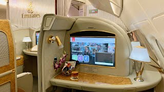 Emirates A380 First Class Seat Tour [upl. by Skoorb]