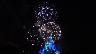 Holiday Wishes Fireworks at Disney Worlds Magic Kingdom [upl. by Teece]