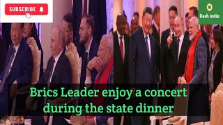 Brics leaders enjoy a concert during the heads of state dinner at the summit [upl. by Ardie]