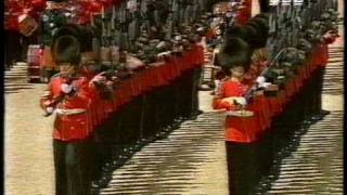 Trooping the Colour 1992 Escort for and to the Colour [upl. by Nhguavaj]