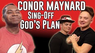 Conor Maynard SING OFF  Gods Plan REACTION [upl. by Orestes]