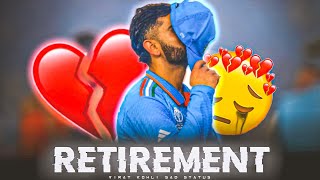 Virat Retirement plan  Virat Kohli T20 World Cup 2024 Status [upl. by Euqinomahs]