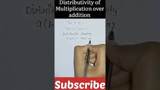 Distributivity of multiplication over addition  Distributivity property  class8th  Maths [upl. by Gracia26]