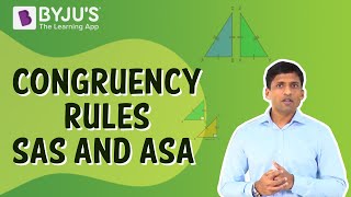 Congruency Rules  SAS And ASA  Class 7  Learn With BYJUS [upl. by Ikceb]