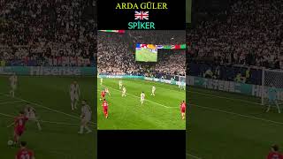 ARDA GÜLER İNGİLİZ SPİKERİ KENDİNDEN GEÇİRİYOR  GÜRCİSTAN GOL [upl. by Litnahc]