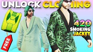 GTA 5 Online How to Unlock 420 Smoking Jacket amp High Flyer Chute Bag [upl. by Manda]