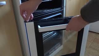 Cooker lower oven door removal and refitting  outward side opening [upl. by Jefferey45]