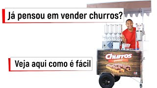 Pronto para o LUCRO  Carrinho de vender Churros Profissional [upl. by Uthrop11]