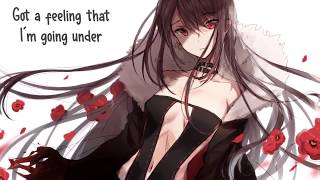 Nightcore ⇢ Stitches Female Version  Lyrics [upl. by Arahas638]