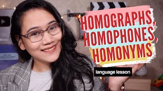 Homographs Homophones Homonyms  English Grammar [upl. by Humble]