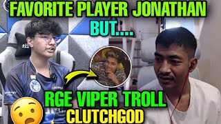 FAVORITE PLAYER JONATHAN BUT 😮  RGE VIPER TROLL CLUTCHGOD 😡  godlike jonathan [upl. by Hiltan]