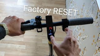 Factory HARD RESET Any Segway Ninebot Scooter  Clear Settings amp Fix Faults [upl. by Latoyia569]