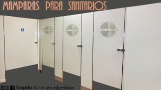 mamparas para sanitario de aluminio [upl. by Ostraw422]