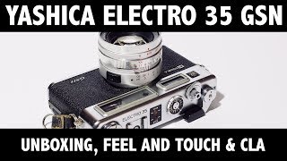 Yashica Electro 35 GSN unboxing and CLA [upl. by Lewak]