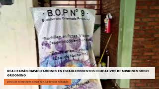 REALIZARÁN CAPACITACIONES EN ESTABLECIMIENTOS EDUCATIVOS DE MISIONES SOBRE GROOMING [upl. by Eenobe204]