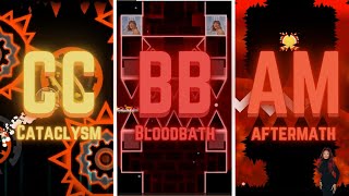 The Apocalyptic Trilogy DijonGDs Version  Cataclysm Bloodbath Aftermath  Geometry Dash [upl. by Annaor]