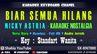 BIAR SEMUA HILANG KARAOKE NOSTALGIA NICKY ASTRIA NADA WANITA [upl. by Pappas]