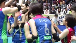 石井優希（ISHII Yuki）／タッチネットの確認待ち／2017225 久光製薬×JT Ｖリーグ女子大田大会ファイナル6 [upl. by Dale95]