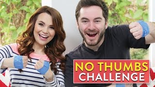 NO THUMBS CHALLENGE ft CaptainSparklez [upl. by Ivan]