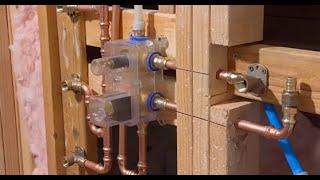 How to Install Shower System with Body Jets  Bostingner Shower Valve Installation [upl. by Frodeen]