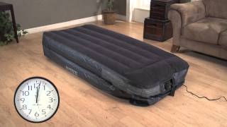 Intex Twin Air Bed Mattress with BuiltIn Electric Pump [upl. by Nessaj452]