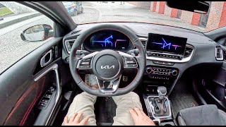 2023 Kia ProCeed Shooting Brake GT 16 TGDI 204HP0100 POV Test Drive 1663 Joe Black [upl. by Ciprian275]