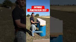 Bulletproof testing drywall with different guns [upl. by Melvyn]