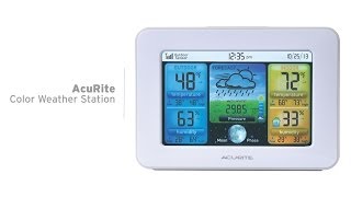 AcuRite Color Weather Station with Forecast Temperature amp Humidity 02038 [upl. by Zacharia]