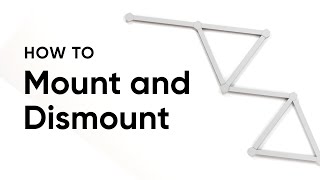 How to Mount and Dismount Nanoleaf Lines 60 Degrees  Nanoleaf [upl. by Mishaan]