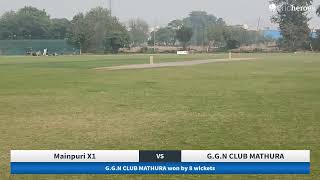 Live Cricket Match  Mainpuri X1 vs GGN CLUB MATHURA  14Nov24 0945 AM 20 overs  10th All Indi [upl. by Atnahs]