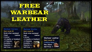 WoW How To Farm Warbear Leather Solo Skinning Farm  Dragonflight Gold Farming [upl. by Bil]