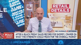 Jim Cramer talks strength in the retail market following Black Friday [upl. by Niltiac]